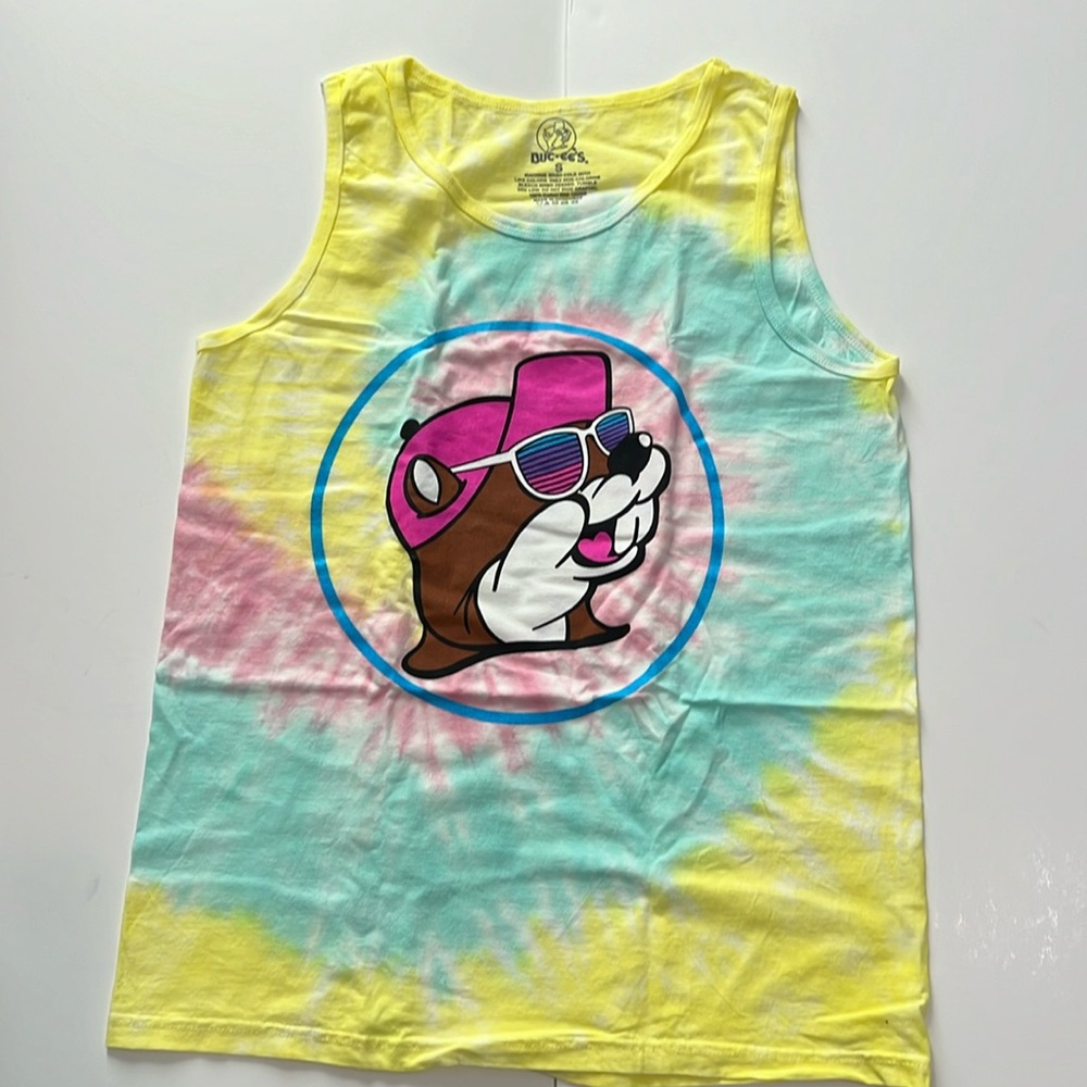 Buc-ee's men’s tank top size small  / tie-dye